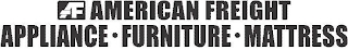 AF AMERICAN FREIGHT APPLIANCE · FURNITURE · MATTRESS logo