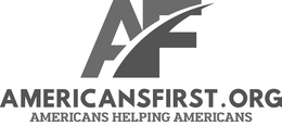 AF AMERICANSFIRST.ORG AMERICANS HELPING AMERICANS logo