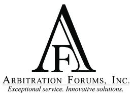 AF ARBITRATION FORUMS, INC. EXCEPTIONAL SERVICE. INNOVATIVE SOLUTIONS. logo