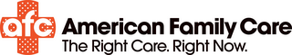 AFC AMERICAN FAMILY CARE THE RIGHT CARE. RIGHT NOW. logo