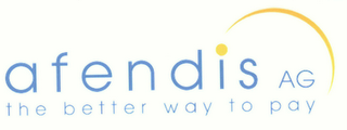 AFENDIS AG THE BETTER WAY TO PAY logo