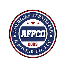 AFFCO AMERICAN FERTILIZER & FOLIAR CO, LLC 2003 logo