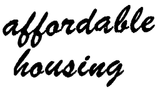 AFFORABLE HOUSING logo