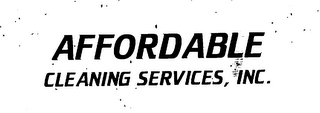 AFFORDABLE CLEANING SERVICES, INC. logo