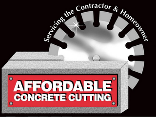 AFFORDABLE CONCRETE CUTTING SERVICING THE CONTRACTOR & HOMEOWNER logo