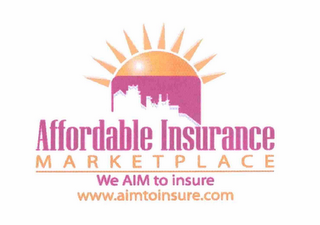 AFFORDABLE INSURANCE MARKETPLACE WE AIM TO INSURE WWW.AIMTOINSURE.COM logo