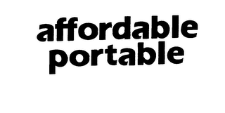 AFFORDABLE PORTABLE logo