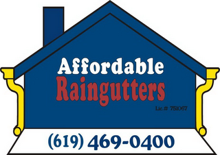 AFFORDABLE RAINGUTTERS (619) 469-0400 logo