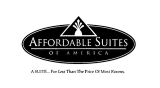 AFFORDABLE SUITES OF AMERICA A SUITE...FOR LESS THAN THE PRICE OF MOST ROOMS. logo
