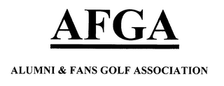 AFGA ALUMNI & FANS GOLF ASSOCIATION logo