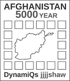 AFGHANISTAN 5000 YEAR DYNAMIQS JJJJSHAW logo