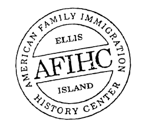 AFIHC AMERICAN FAMILY IMMIGRATION HISTORY CENTER ELLIS ISLAND logo