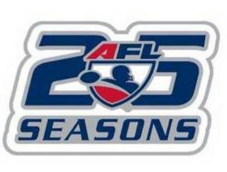 AFL 25 SEASONS logo