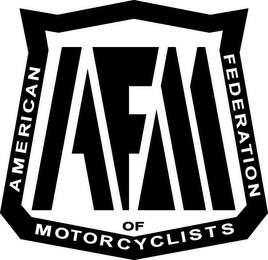 AFM AMERICAN FEDERATION OF MOTORCYCLISTS logo