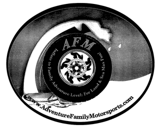 AFM INFLATE TO FAMILY ADVENTURE LEVEL: FOR LAND & SEA MAX FUN! logo