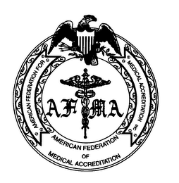 AFMA AMERICAN FEDERATION OF MEDICAL ACCREDIATATION logo