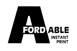 AFORDABLE INSTANT PRINT logo
