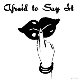 AFRAID TO SAY IT logo