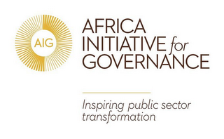 AFRICA INITIATIVE FOR GOVERNANCE AIG INSPIRING PUBLIC SECTOR TRANSFORMATION logo