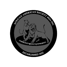 AFRICAN AMERICAN SOCIETY #024 INC ESTABLISHED 2022 COMMUNITY UNITY INTEGRITY logo