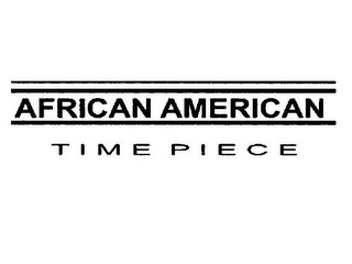 AFRICAN AMERICAN TIME PIECE logo