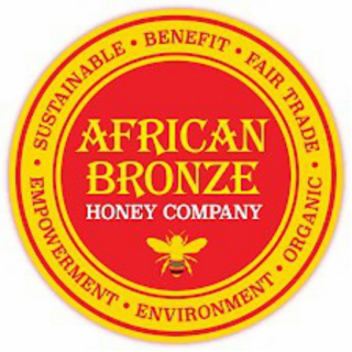AFRICAN BRONZE HONEY COMPANY SUSTAINABLE • BENEFIT • FAIR TRADE • EMPOWERMENT • ENVIRONMENT ORGANIC.• logo