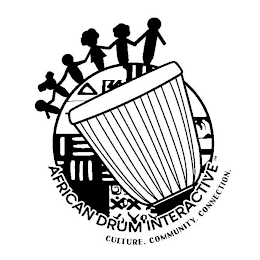 AFRICAN DRUM INTERACTIVE CULTURE. COMMUNITY. CONNECTION. logo