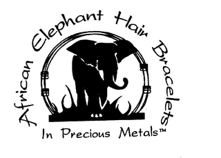 AFRICAN ELEPHANT HAIR BRACELETS IN PRECIOUS METALS logo