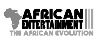 AFRICAN ENTERTAINMENT THE AFRICAN EVOLUTION logo
