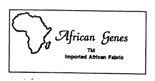 AFRICAN GENES IMPORTED AFRICAN FABRIC logo