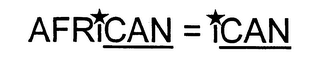 AFRICAN = ICAN logo