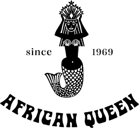 AFRICAN QUEEN SINCE 1969 logo