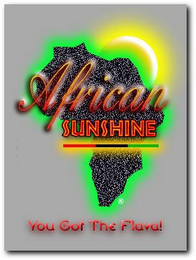 AFRICAN SUNSHINE YOU GOT THE FLAVA! logo
