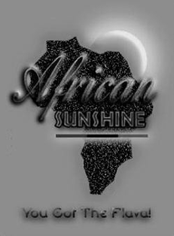 AFRICAN SUNSHINE YOU GOT THE FLAVA! logo