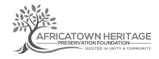 AFRICATOWN HERITAGE PRESERVATION FOUNDATION ROOTED IN UNITY & COMMUNITY logo