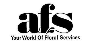 AFS YOUR WORLD OF FLORAL SERVICES logo
