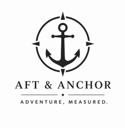 AFT & ANCHOR ADVENTURE, MEASURED. logo