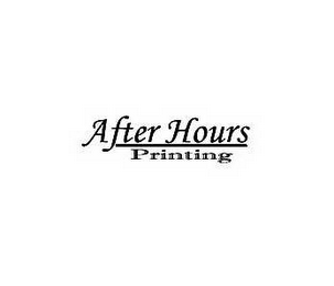 AFTER HOURS PRINTING logo