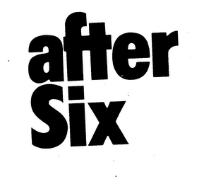 AFTER SIX logo