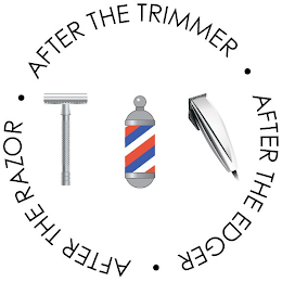 AFTER THE TRIMMER · AFTER THE EDGER · AFTER THE RAZOR · logo