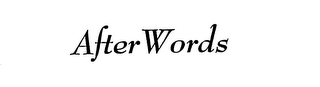 AFTER WORDS logo