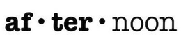 AF·TER·NOON logo