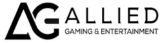 AG ALLIED GAMING & ENTERTAINMENT logo