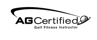 AG CERTIFIED GOLF FITNESS INSTRUCTOR