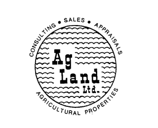 AG LAND LTD.  CONSULTING . SALES . APPRAISALS AGRICULTURAL PROPERTIES logo