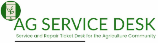 AG SERVICE DESK SERVICE AND REPAIR TICKET DESK FOR THE AGRICULTURE COMMUNITY logo