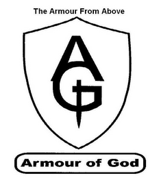 AG THE ARMOUR FROM ABOVE ARMOUR OF GOD logo