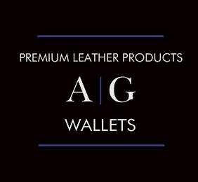 A|G WALLETS PREMIUM LEATHER PRODUCTS logo