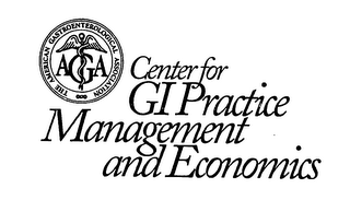 AGA THE AMERICAN GASTROENTEROLOGICAL ASSOCIATION CENTER FOR GI PRACTICE MANAGEMENT AND ECONOMICS logo