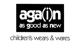 AGA(I)N AS GOOD AS NEW CHILDREN'S WEARS & WARES logo